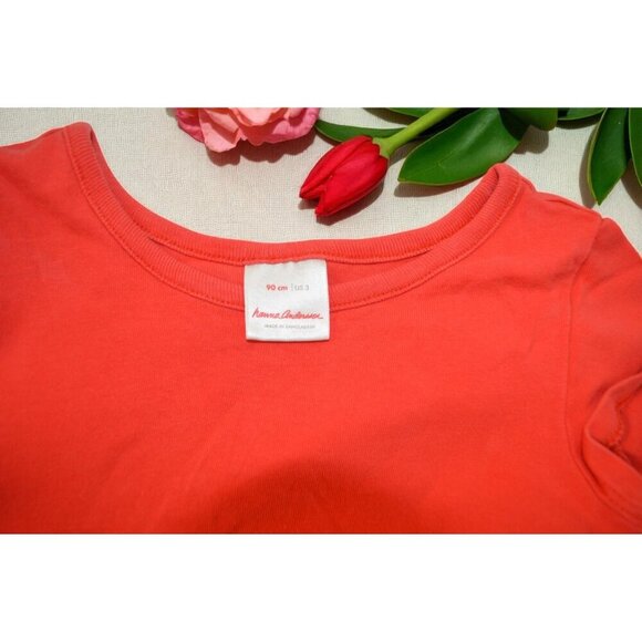 Hanna Andersson Girls Dress Size 3T Multicolor Tiered Short Sleeve Playwear - Picture 3 of 3